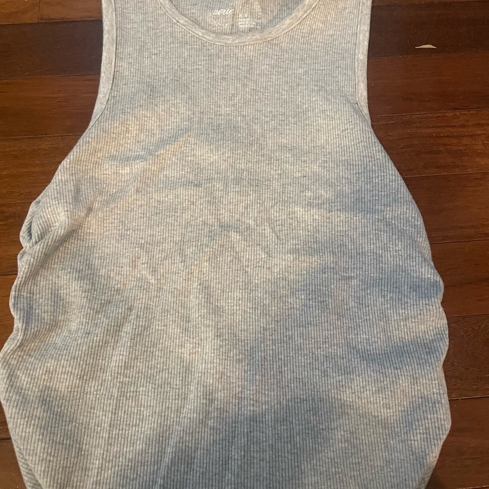 Aerie Heather Gray Ribbed Tank